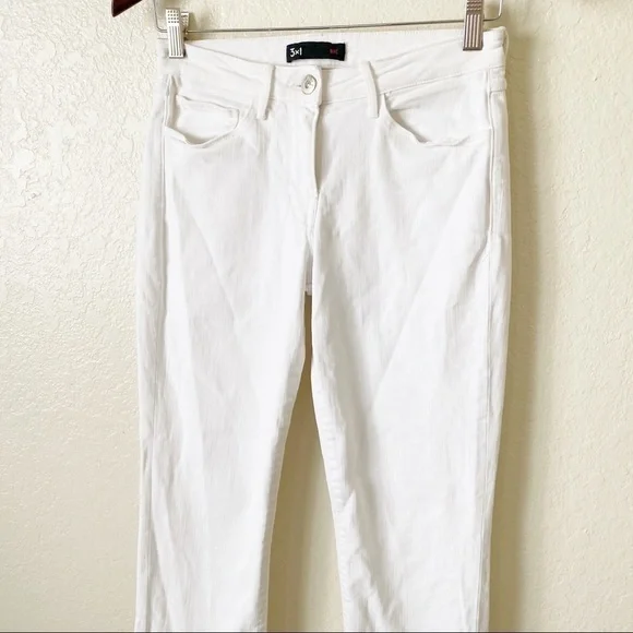 3X1 W2 Split Bell Crop mid-rise straight-leg jeans - Picture 3 of 13